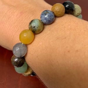 Gemstone mala bracelet